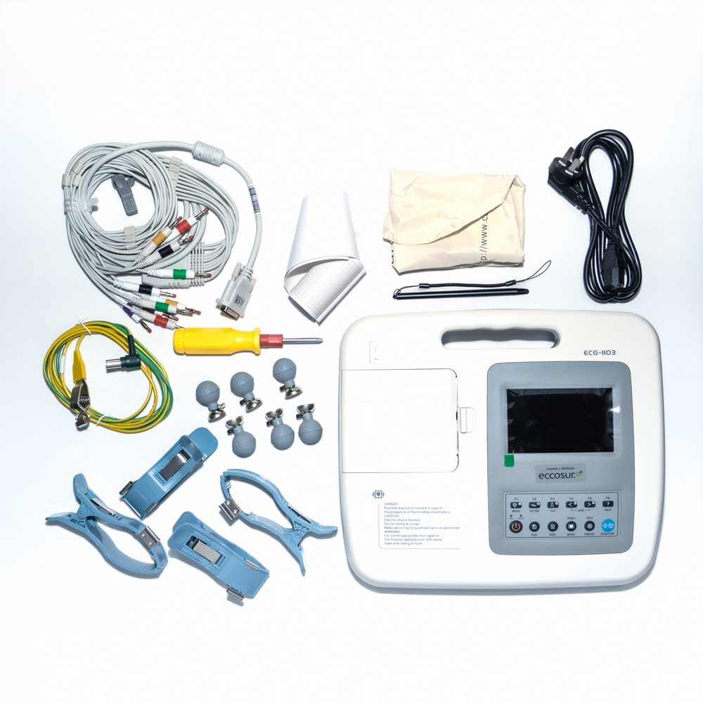 Electrocardiógrafo Carewell ECG-1103G